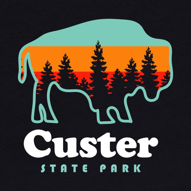 Custer State Park Bison South Dakota Camping by PodDesignShop